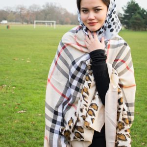 burberry leopard scarf