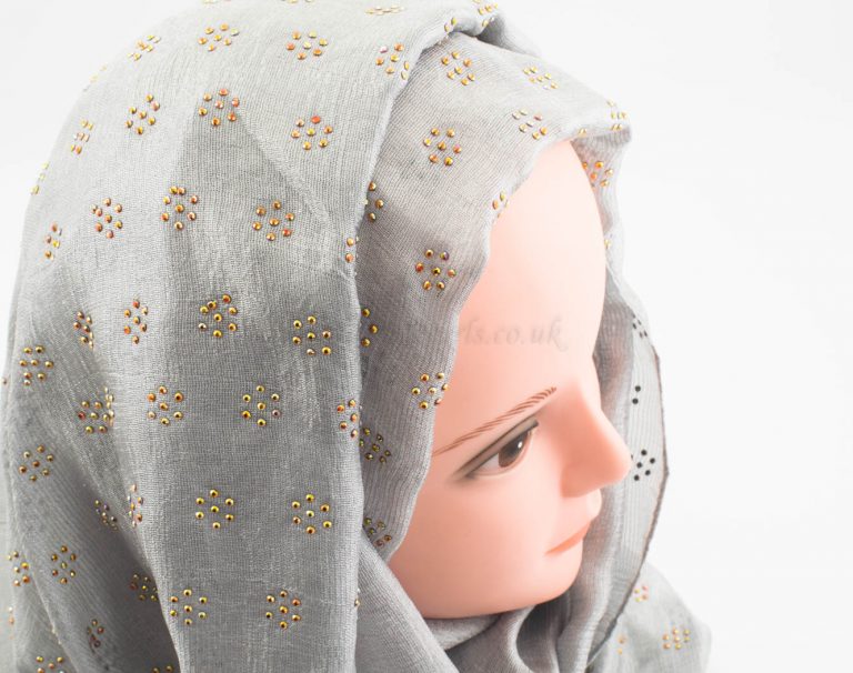 Deluxe Scattered Bliss Wedding Hijab » Hidden Pearls