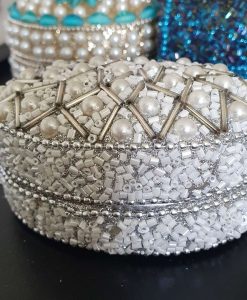 White Pearl & Silver Trinket Box - Hidden Pearls