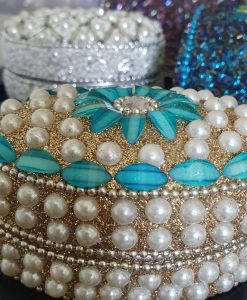 White Pearl & Silver Trinket Box - Hidden Pearls