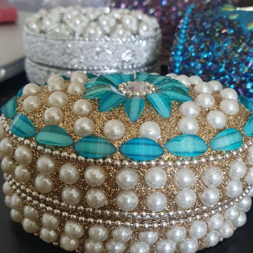 White Pearl & Silver Trinket Box - Hidden Pearls